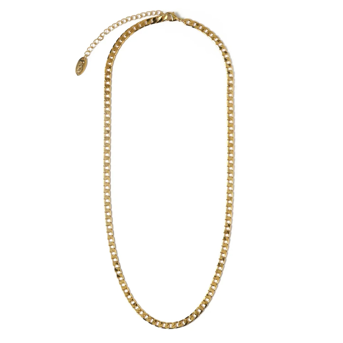 Vero™ | 16K Gold Flat Link Curb Chain Necklace