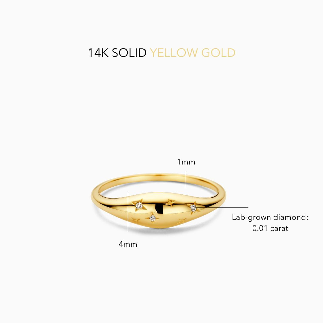 Dome™ | 14K Gold Diamond Ring