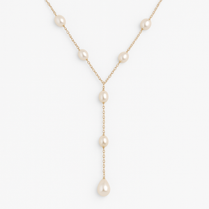 Evelina™ | Women's Vintage Hanging Pearl Necklace